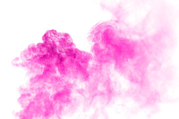 Fototapeta premium pink dust powder explosion. 