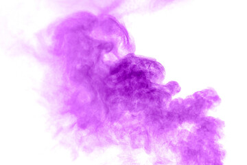 purple dust powder explosion.	