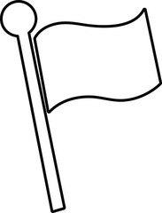 Flag icon vector illustration on white background..eps