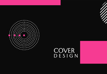 abstract geometric black background. simple and elegant design for banner, cover, website