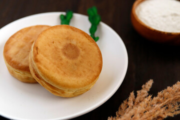 Imagawayaki a Japanese sweet on the table