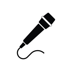 Microphone icon design isolated on white background
