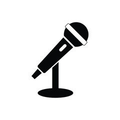 Microphone icon design isolated on white background