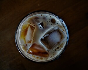 Cup of iced coffee