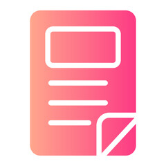 magazine gradient icon