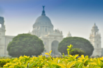 Victoria Memorial, Kolkata , India . A Historical Monument of Indian Architecture. It was built...