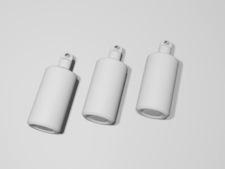 water bottle branding mockup 3d rendering