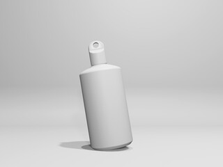 water bottle branding mockup 3d rendering