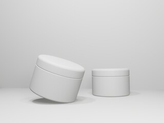 bottle cosmetic mockup 3D rendering