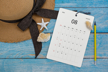 2022년 8월 달력 이미지