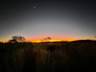 Obraz na płótnie Canvas A sunrise in the Pilbara of Western Australia