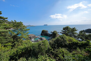 제주 서귀포에 있는 황우지 해안의 선녀탕 풍경이다.