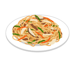 チャプチェのイラスト