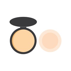 Compact powder beauty make up template