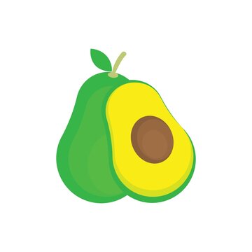Avocado icon template vector