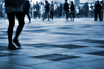 people walking in the city