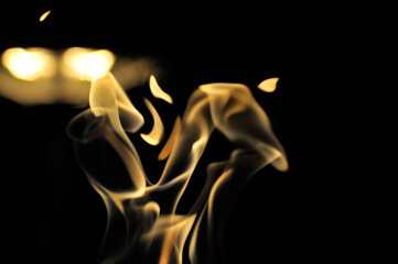 fire in the dark