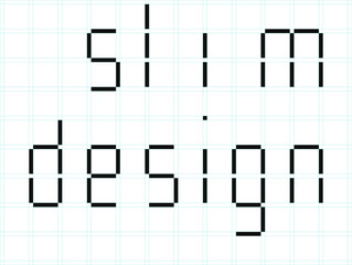 Editable light/slim font concept with grid template + tutorial.