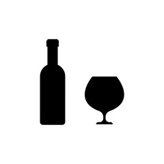 wine glass icon illustration isolated