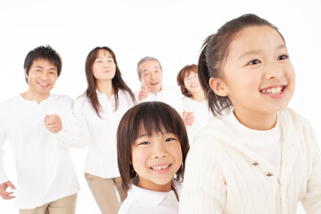 笑顔の４世代家族