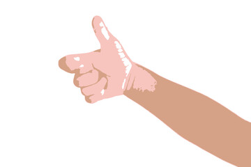 Children's hands showing great gestures