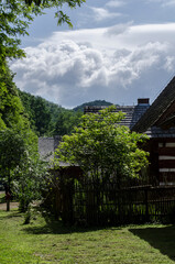 Fototapeta na wymiar Drewniane domy 