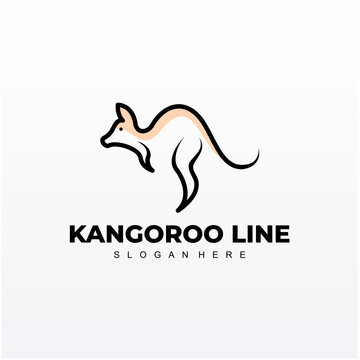 Kangaroo Logo Design Premium