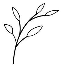 Leaves Line Art
