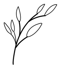 Leaves Line Art