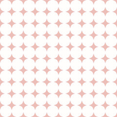 Seamless geometric light pink pattern. Modern ornament with stars. Geometric abstract pattern