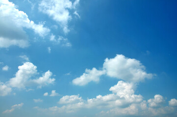 blue sky with clouds