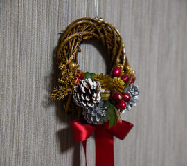 手作りクリスマスリース