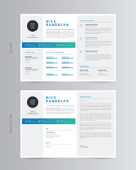 Landscape Resume/CV and Cover Letter Template