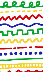 カラフルな手書き落書きペイント背景