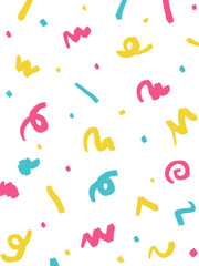 カラフルな手書き落書きペイント背景