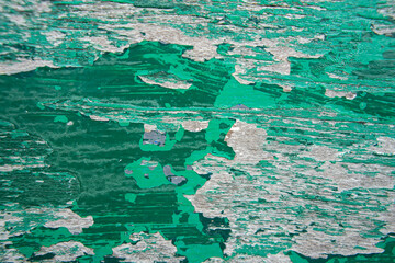 Fototapeta na wymiar background texture of old green wooden table surface