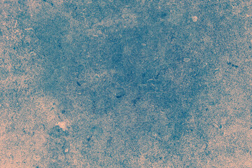 Background texture of old blue and gray plaster wall.