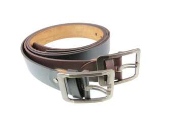 Isolated belt buckle on white background