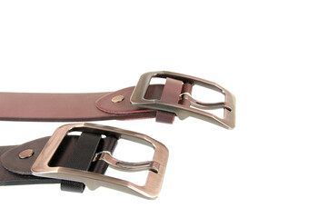 Isolated belt buckle on white background