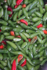 green chili peppers