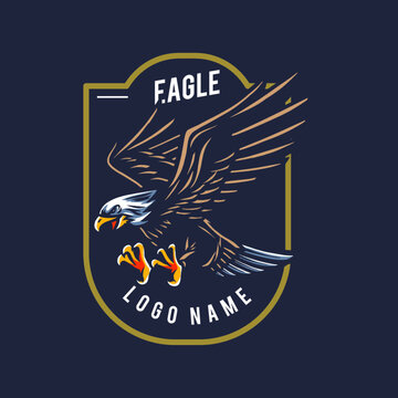 Flying Eagle Mascot Illustration