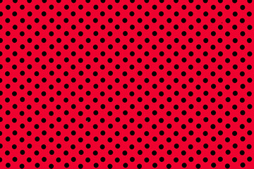 Grunge Black and Red Distress. Dot Texture Background. Halftone Dotted Grunge Texture.