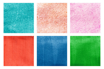 Fototapeta premium Set of glitter colorful hand paint background