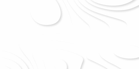 Abstract background with waves. Abstract papercut and multi layer cutout geometric pattern on vector, Abstract soft white background with waves, textured Papercut.