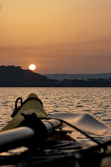 Tramonto in kayak sul lago di Bolsena