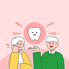 Illustration of insurance guides and advertising banners
