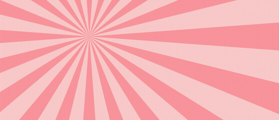 Vintage pop art pink background. Banner vector illustration.