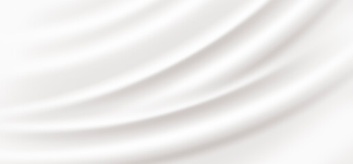 Fototapeta na wymiar White silk-like background with drapes