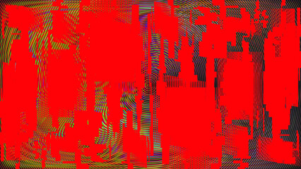 Glitch distorted geometric background . Modern art design . Noise destroyed glitched poster . Trendy defect error background with speed arrows . Glitched artwork  .Broken effect .vector 