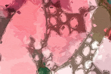 Abstract beautiful oil painting geometric illustration